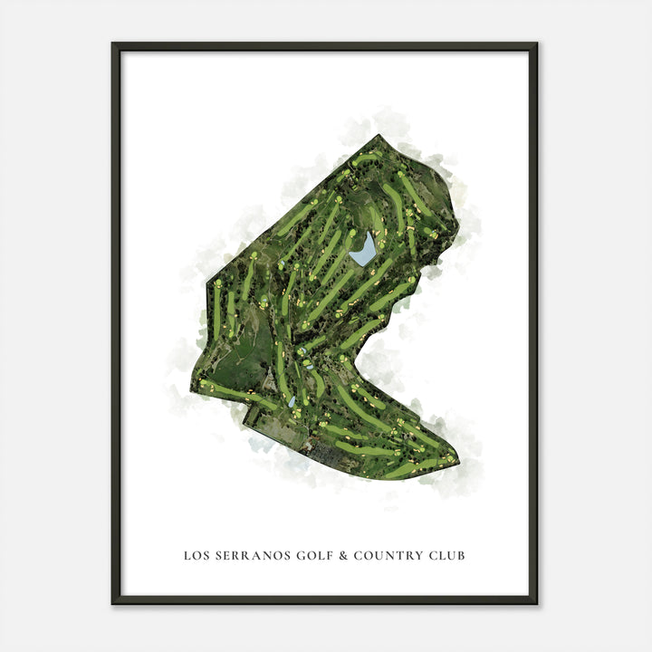 Print of Los Serranos Golf & Country Club Classic Map