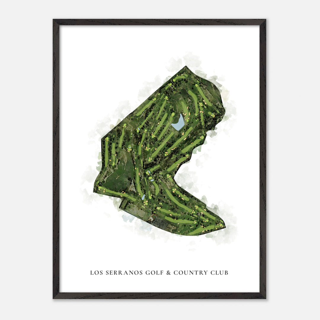 Print of Los Serranos Golf & Country Club Classic Map