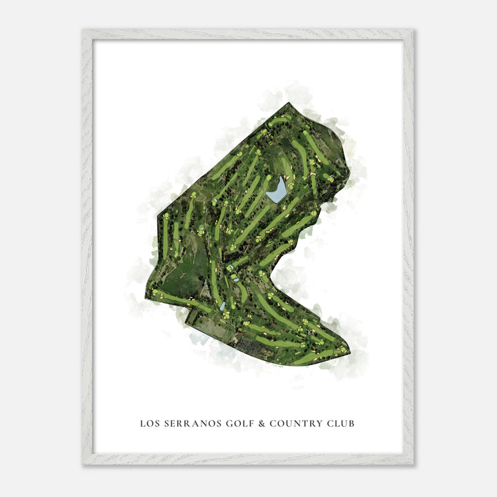 Print of Los Serranos Golf & Country Club Classic Map