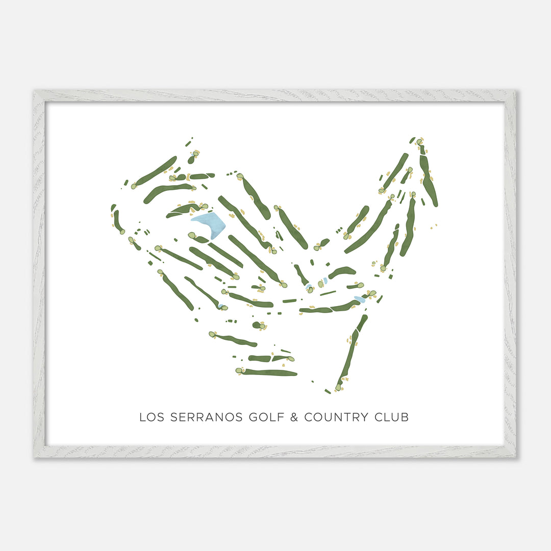 Print of Los Serranos Golf & Country Club Modern Map