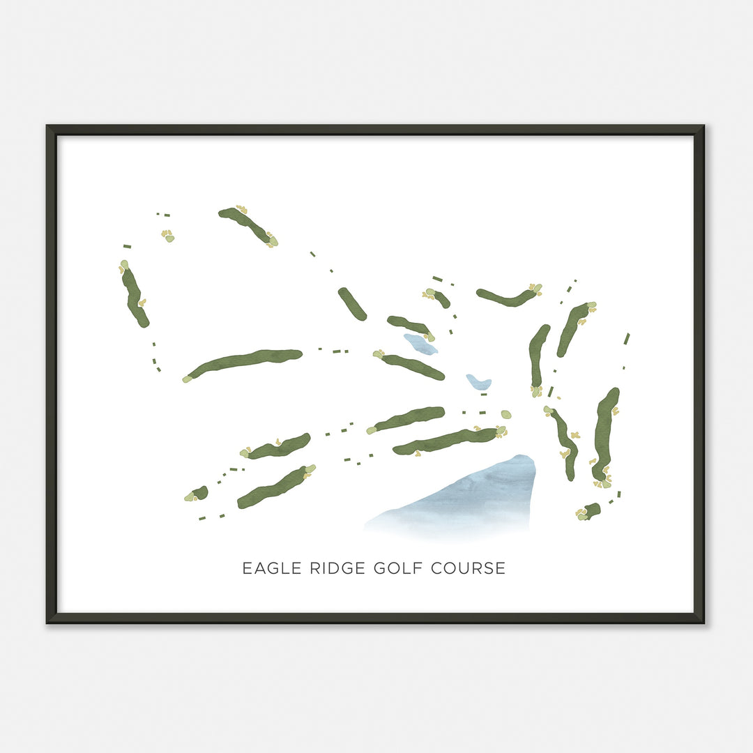 Print of Eagle Ridge Golf Course Modern Map