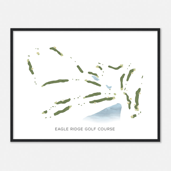 Print of Eagle Ridge Golf Course Modern Map