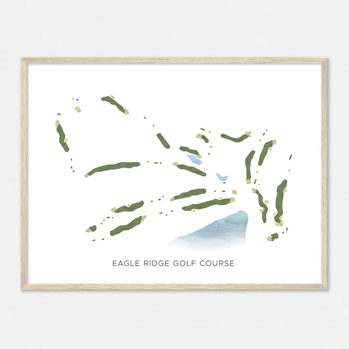 Print of Eagle Ridge Golf Course Modern Map