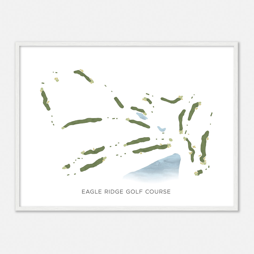 Print of Eagle Ridge Golf Course Modern Map