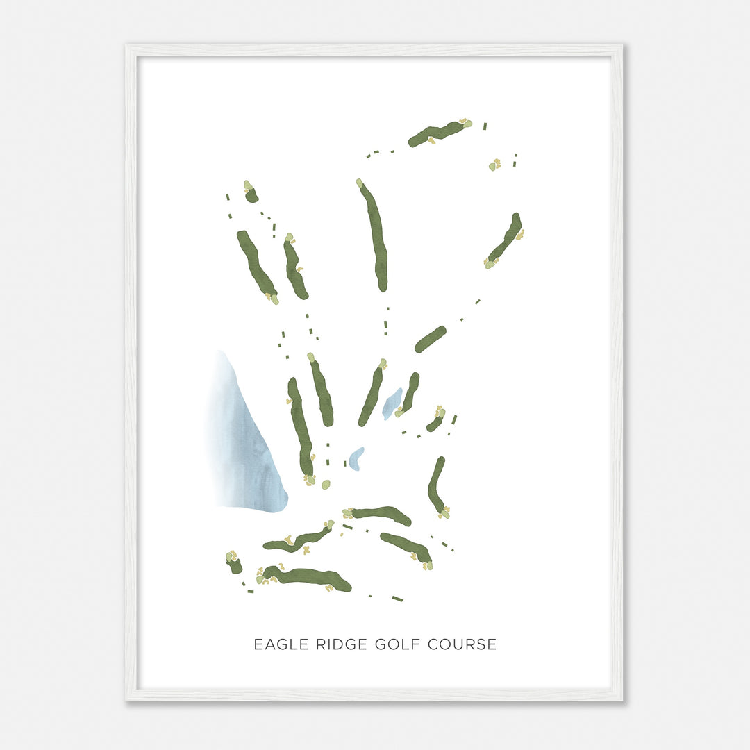 Print of Eagle Ridge Golf Course Modern Map