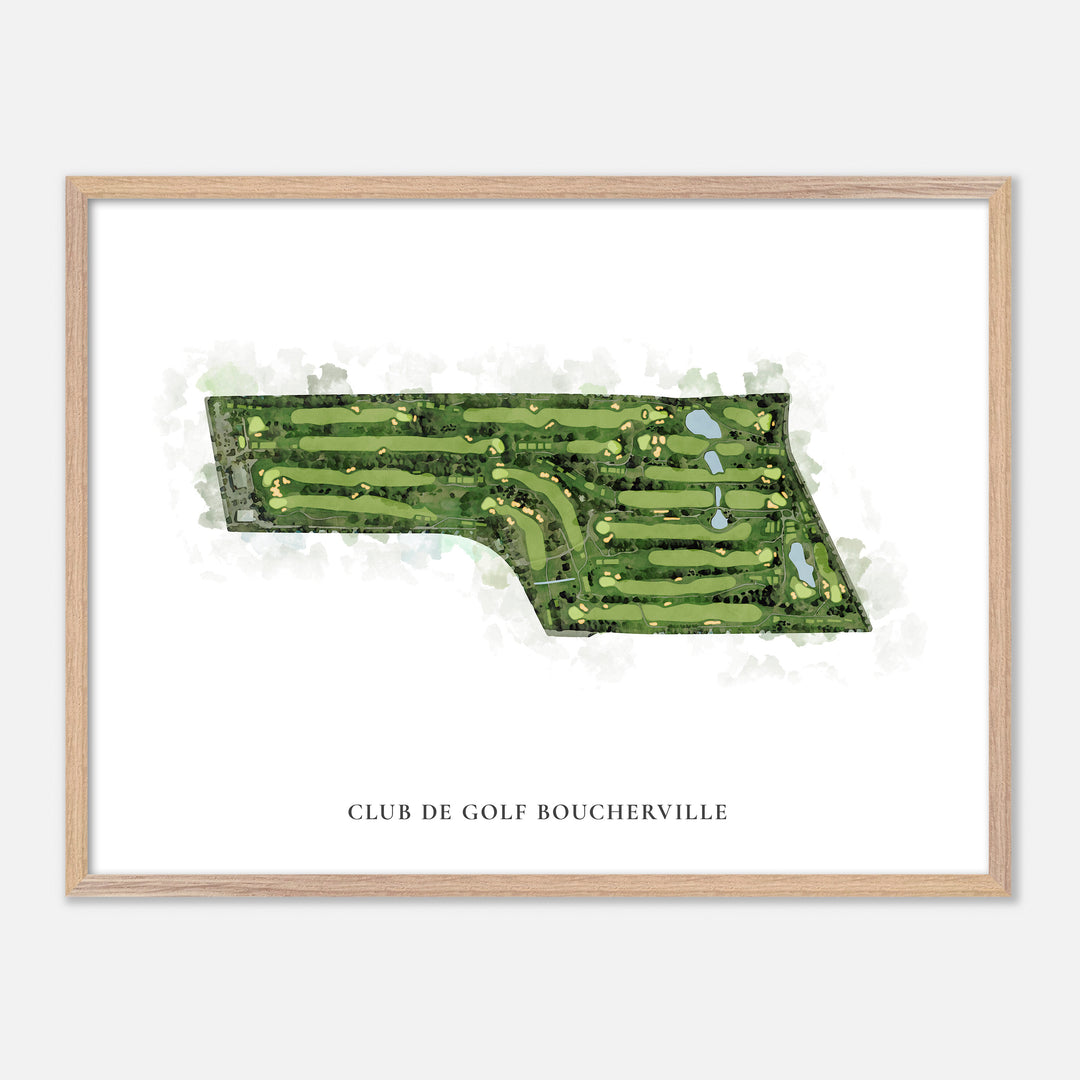 Print of Club De Golf Boucherville Classic Map