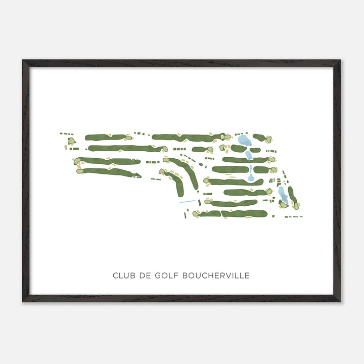 Print of Club De Golf Boucherville Modern Map