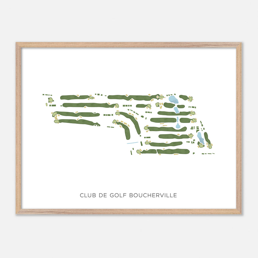 Print of Club De Golf Boucherville Modern Map