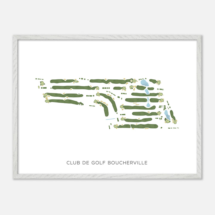 Print of Club De Golf Boucherville Modern Map