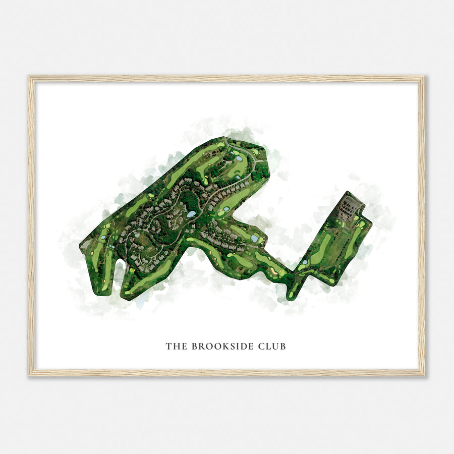 Print of The Brookside Club Classic Map