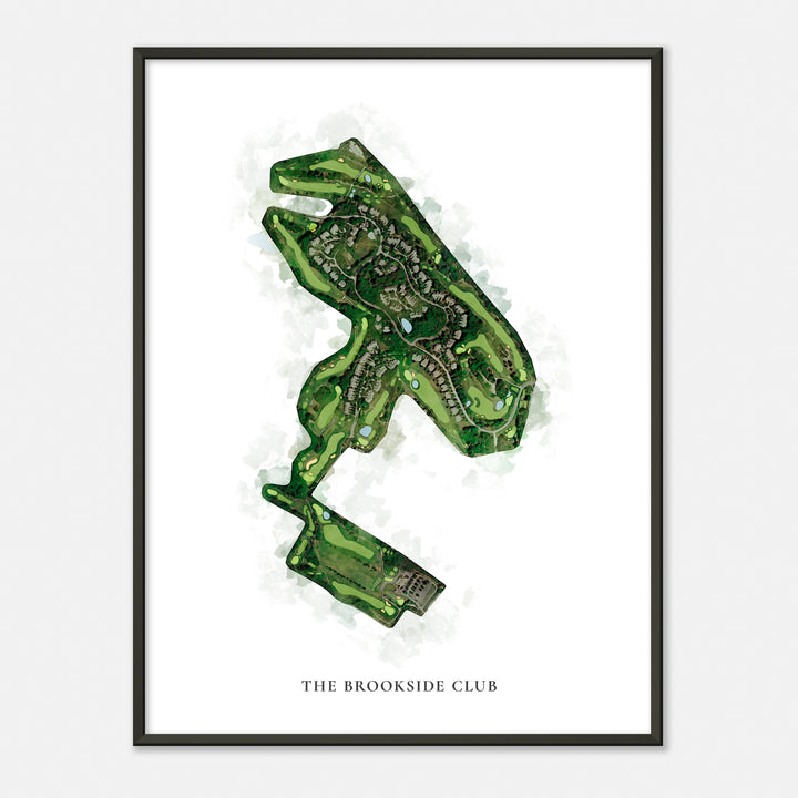 Print of The Brookside Club Classic Map