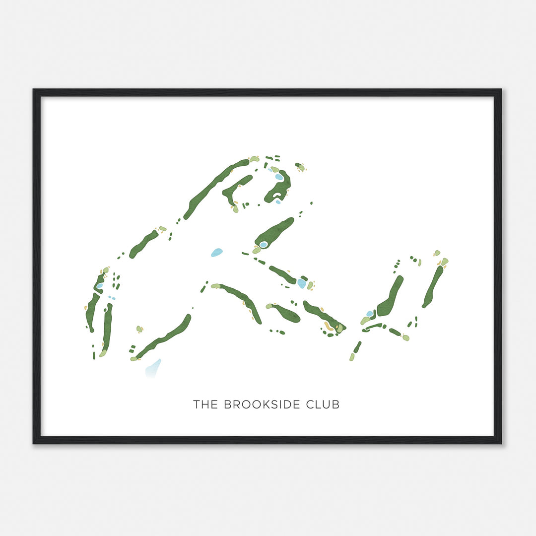 Print of The Brookside Club Modern Map