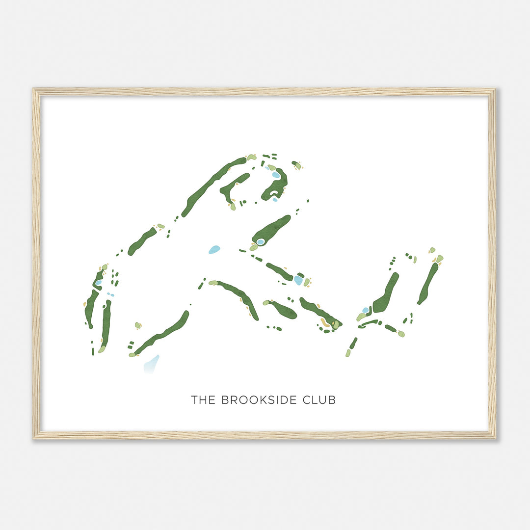 Print of The Brookside Club Modern Map