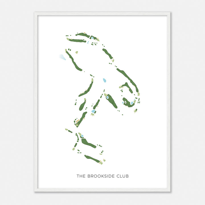 Print of The Brookside Club Modern Map