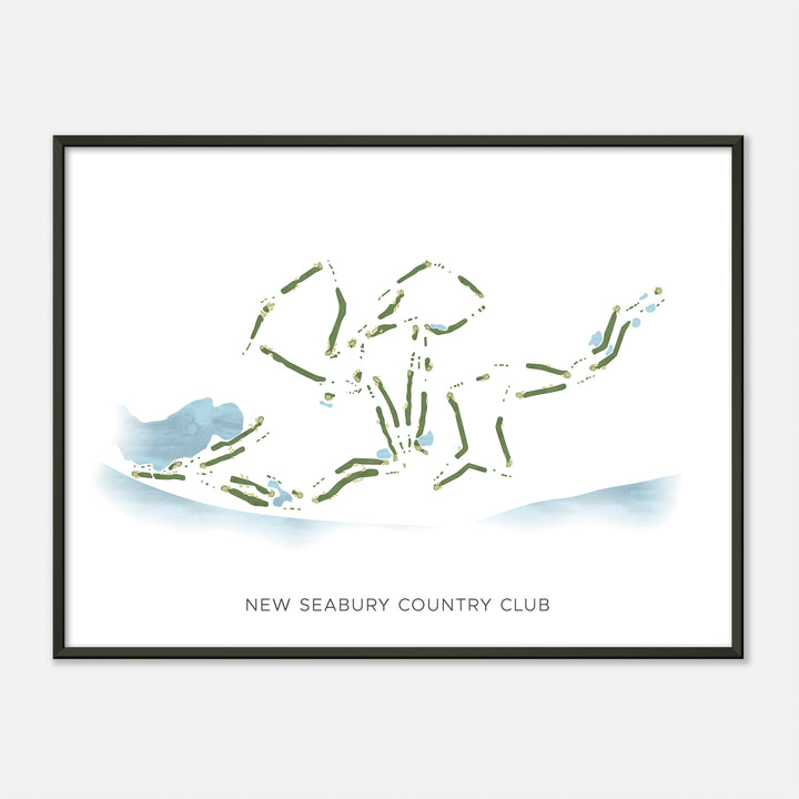Print of New Seabury Country Club Modern Map