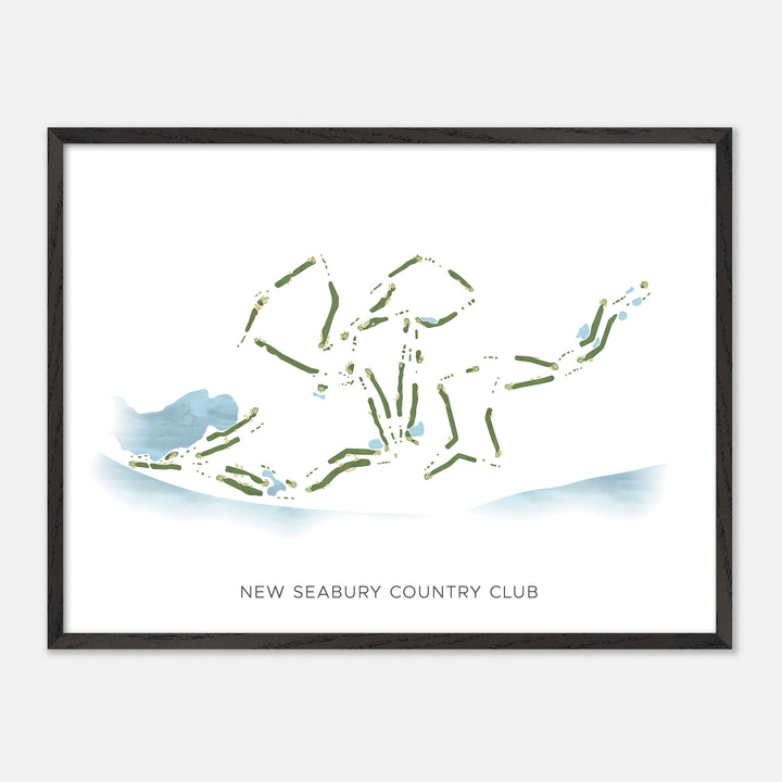 Print of New Seabury Country Club Modern Map