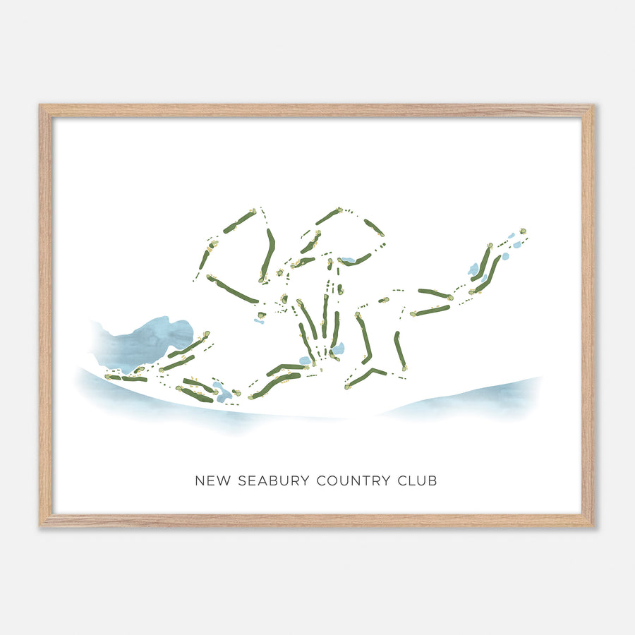 Print of New Seabury Country Club Modern Map