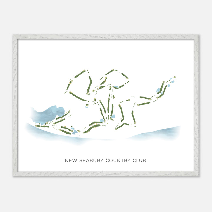 Print of New Seabury Country Club Modern Map