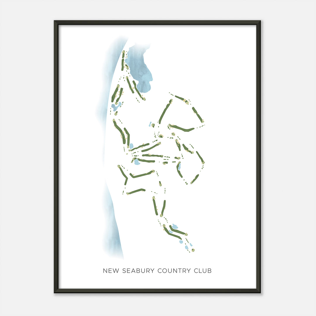 Print of New Seabury Country Club Modern Map
