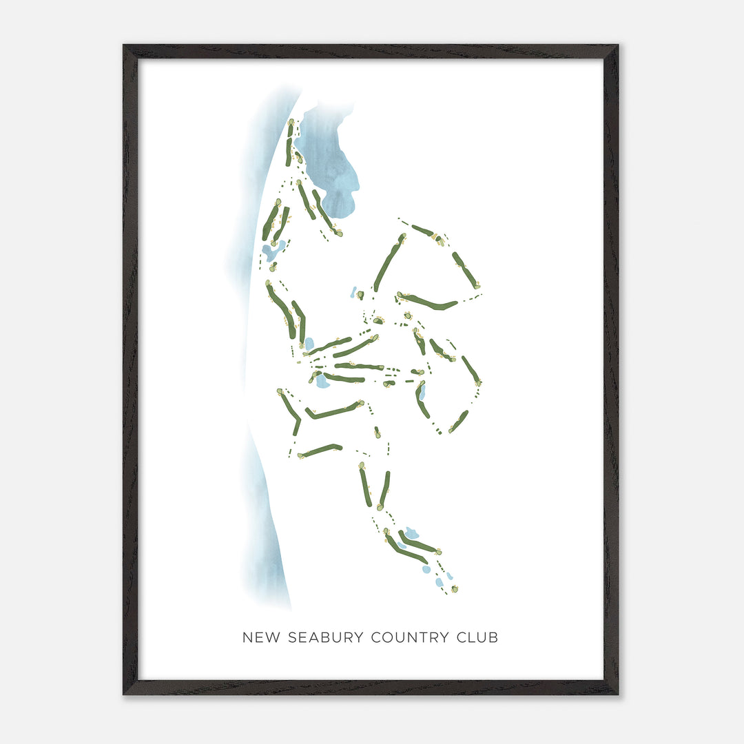 Print of New Seabury Country Club Modern Map