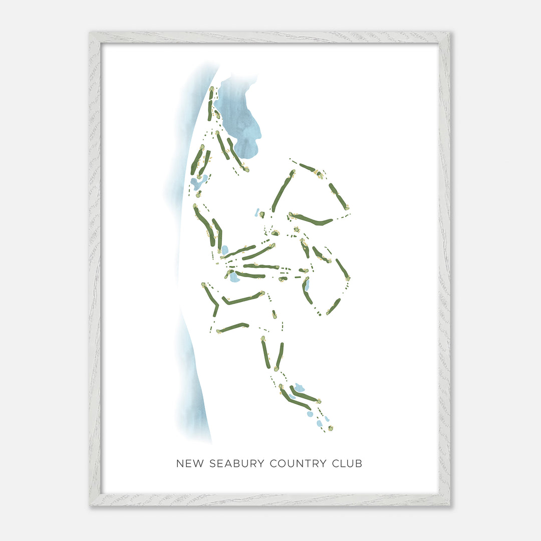 Print of New Seabury Country Club Modern Map