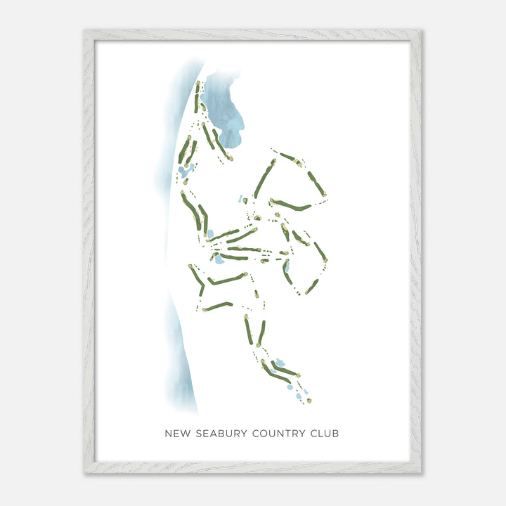 Print of New Seabury Country Club Modern Map
