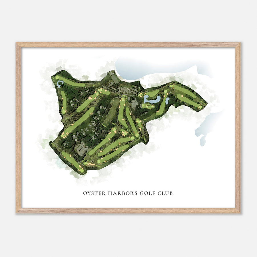 Print of Oyster Harbors Golf Club Classic Map