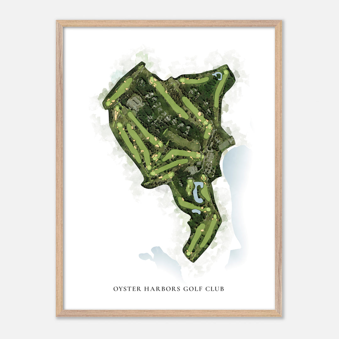 Print of Oyster Harbors Golf Club Classic Map