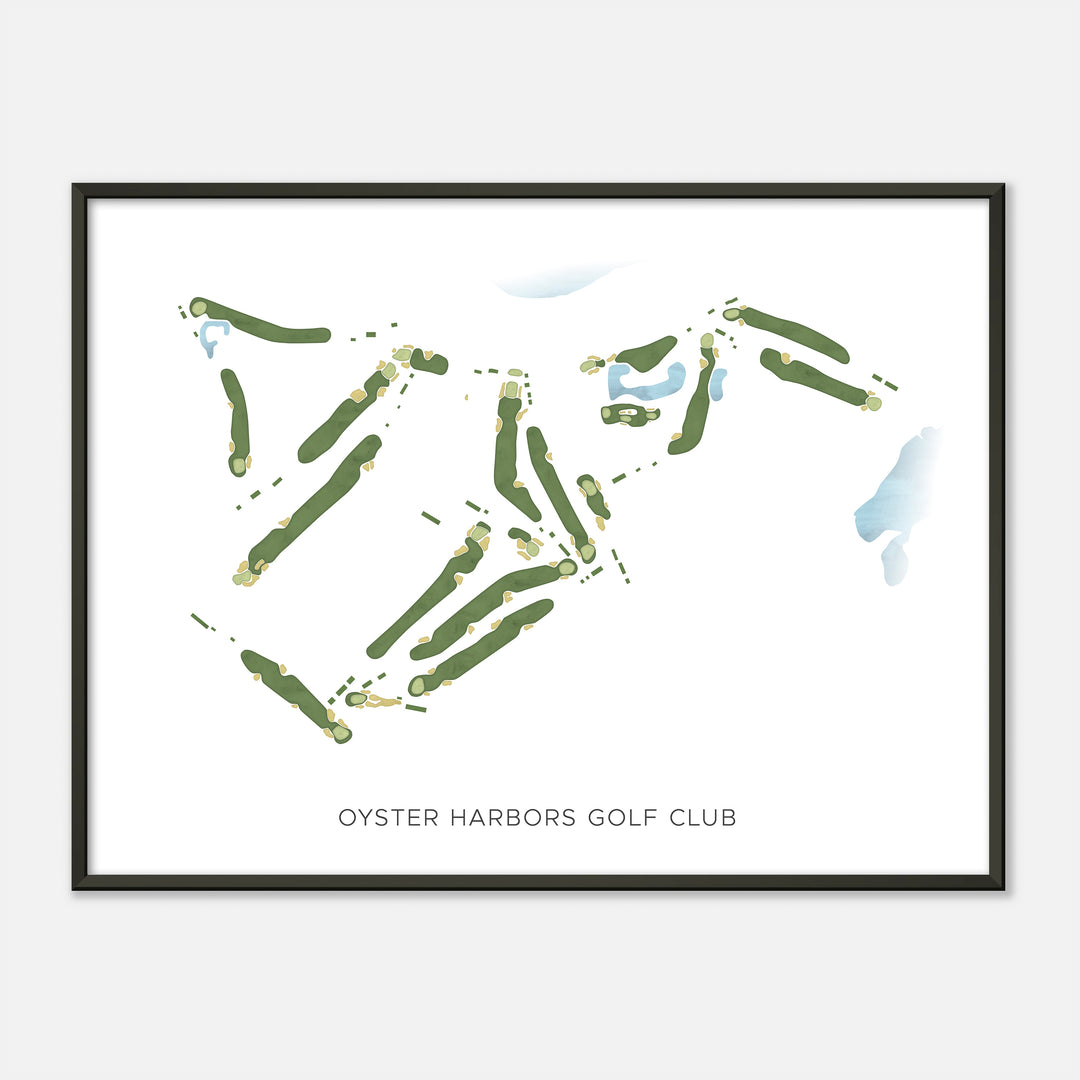 Print of Oyster Harbors Golf Club Modern Map