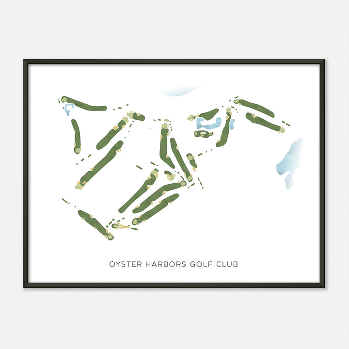 Print of Oyster Harbors Golf Club Modern Map