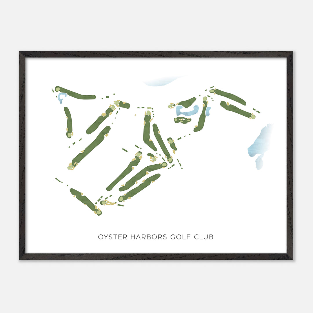 Print of Oyster Harbors Golf Club Modern Map