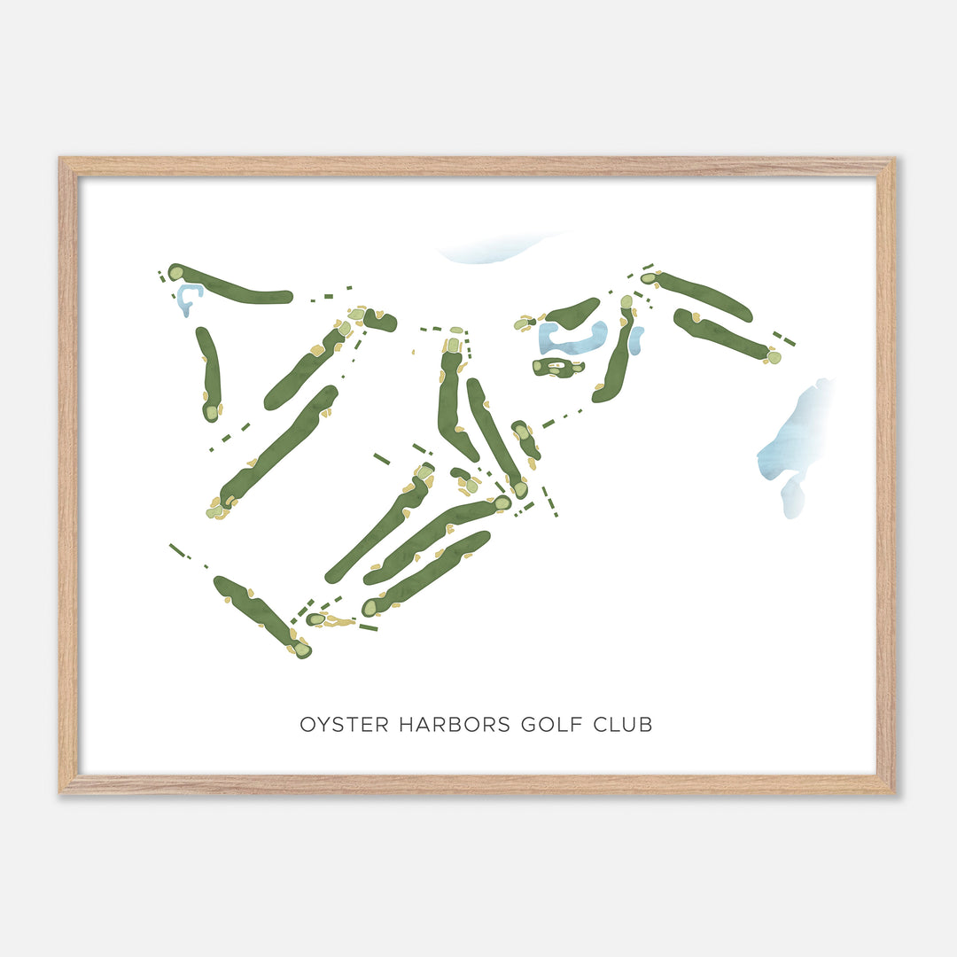 Print of Oyster Harbors Golf Club Modern Map