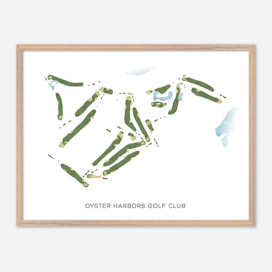 Print of Oyster Harbors Golf Club Modern Map