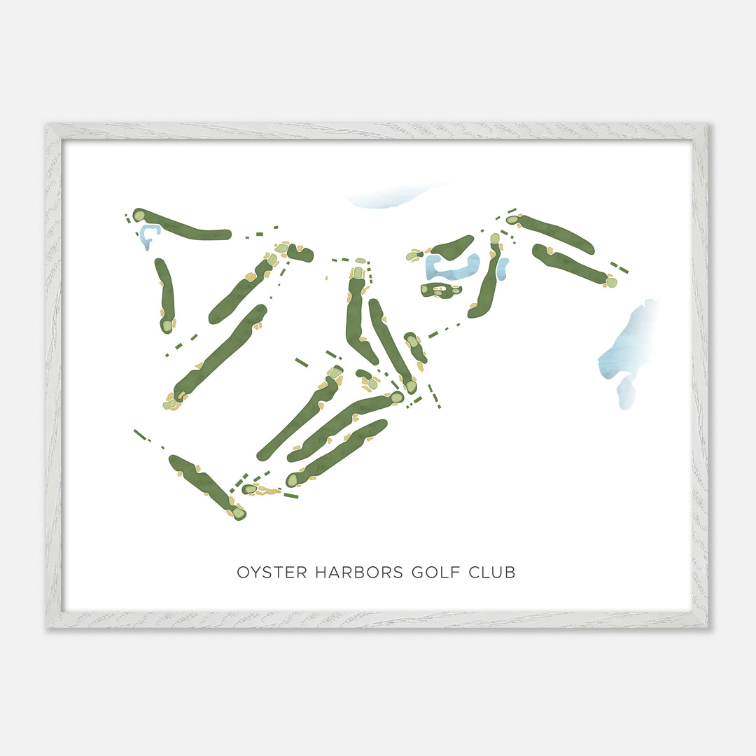 Print of Oyster Harbors Golf Club Modern Map