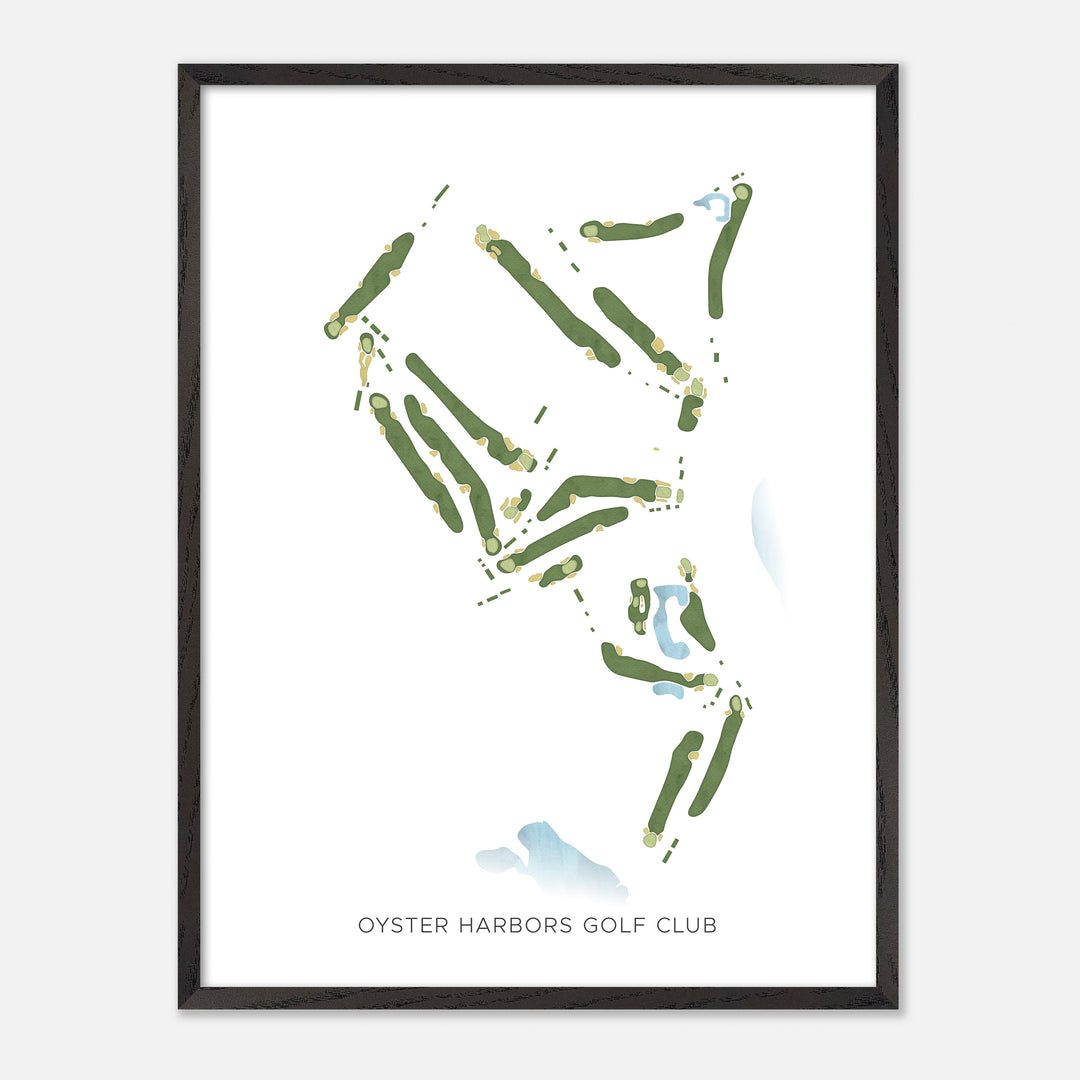 Print of Oyster Harbors Golf Club Modern Map