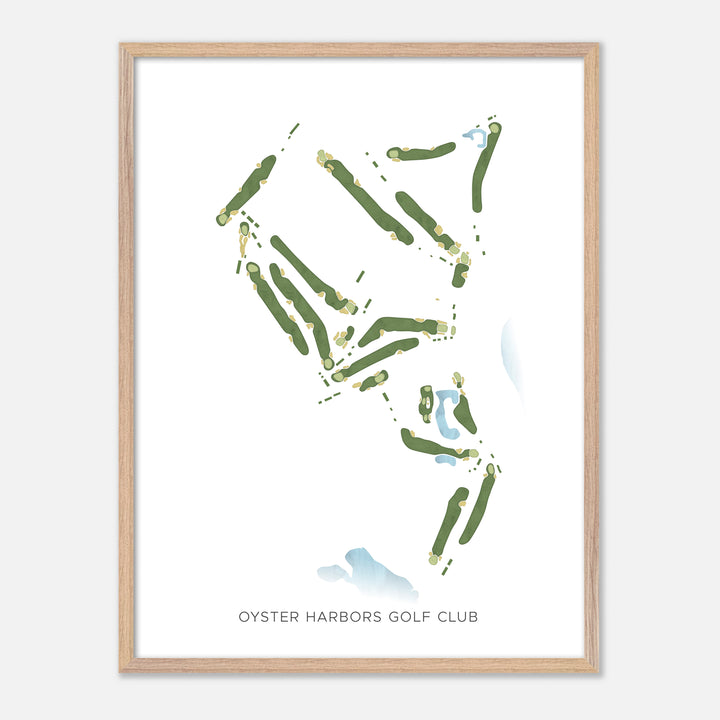Print of Oyster Harbors Golf Club Modern Map