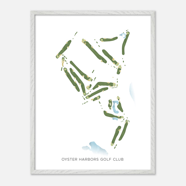 Print of Oyster Harbors Golf Club Modern Map