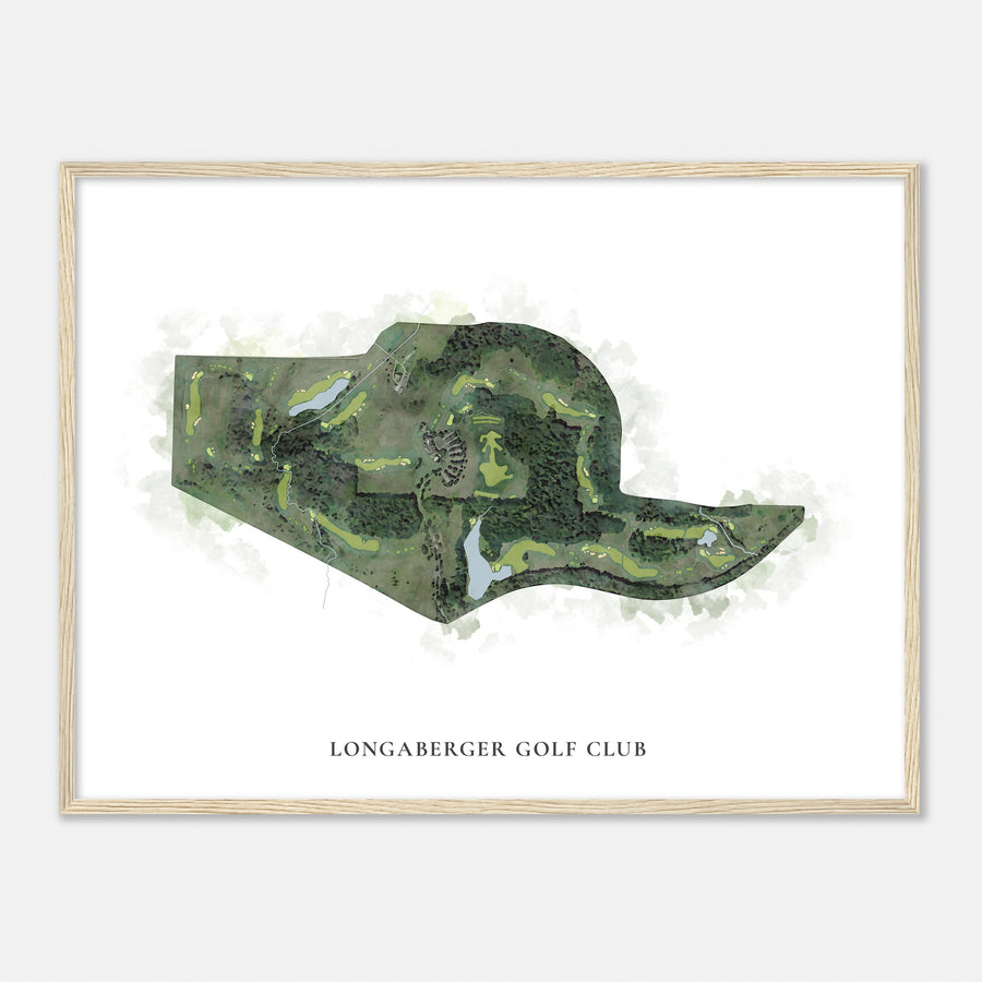 Print of Longaberger Golf Club Classic Map