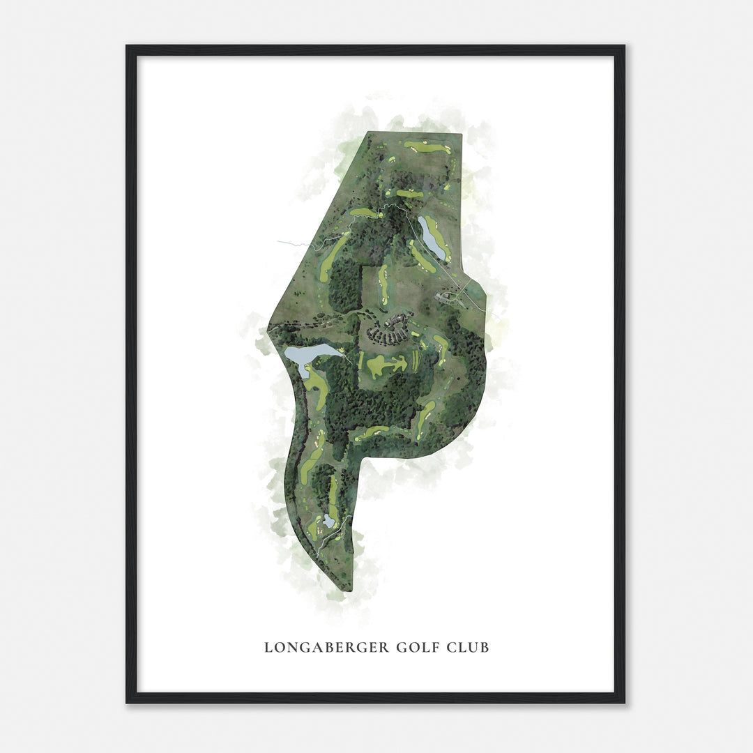 Print of Longaberger Golf Club Classic Map