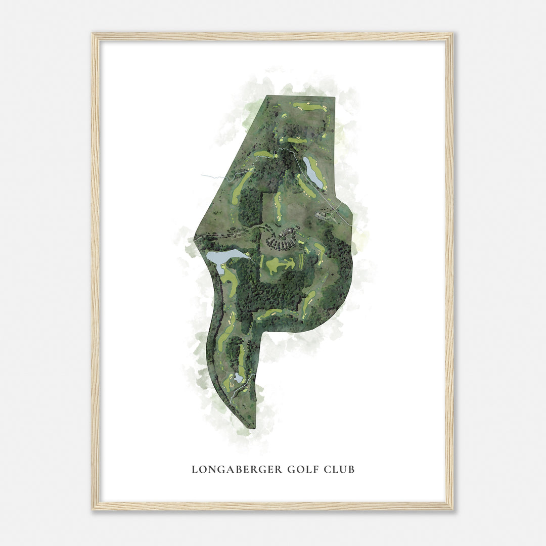 Print of Longaberger Golf Club Classic Map