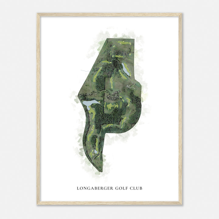 Print of Longaberger Golf Club Classic Map