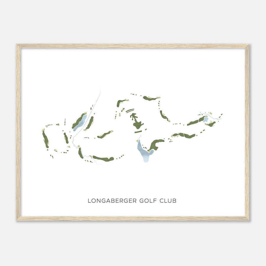 Print of Longaberger Golf Club Modern Map