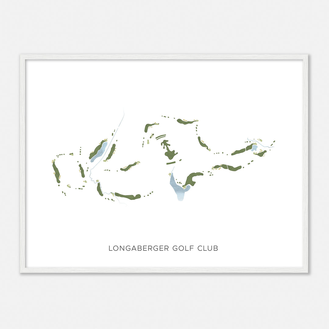 Print of Longaberger Golf Club Modern Map