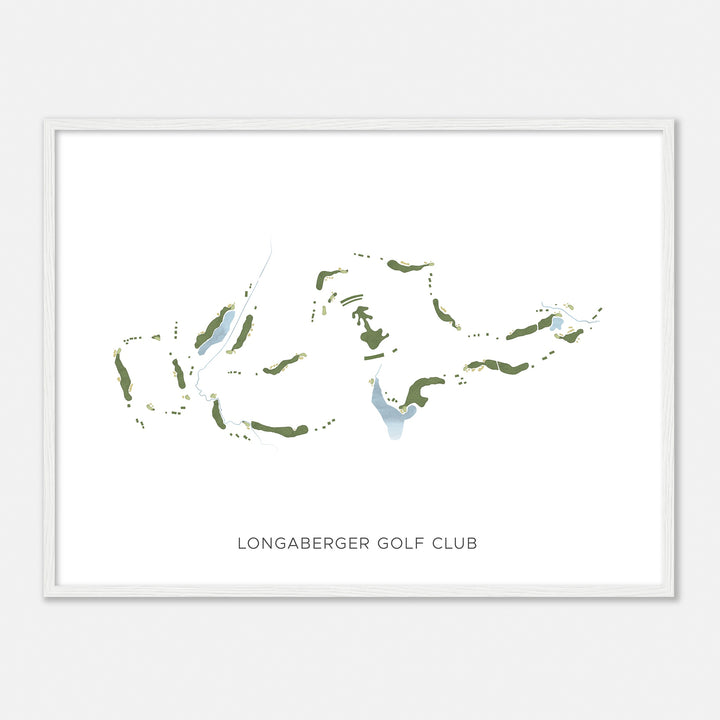 Print of Longaberger Golf Club Modern Map