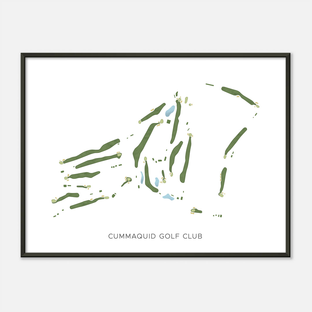 Print of Cummaquid Golf Club Modern Map