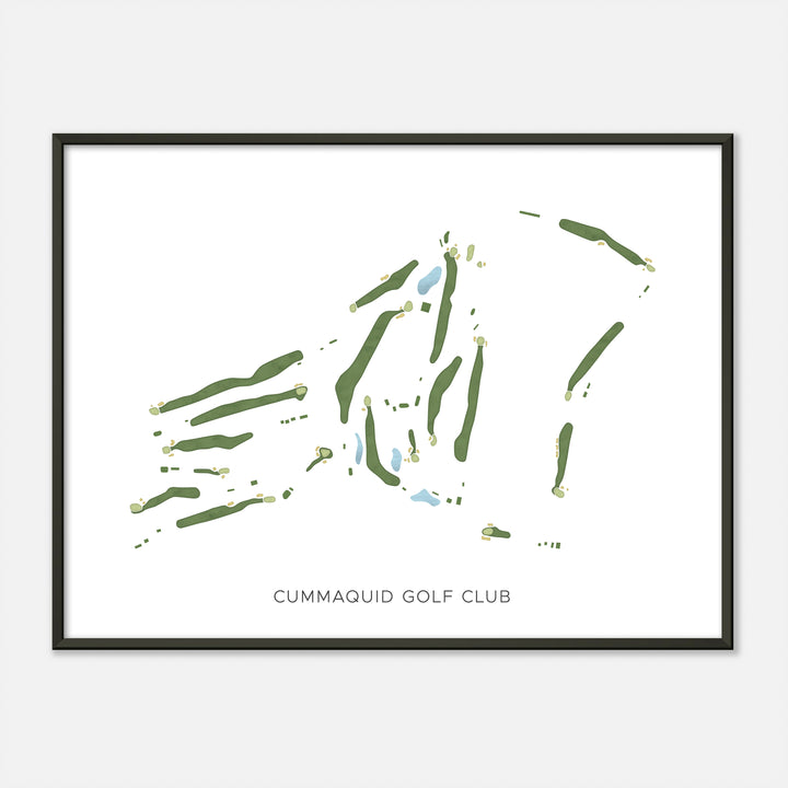 Print of Cummaquid Golf Club Modern Map