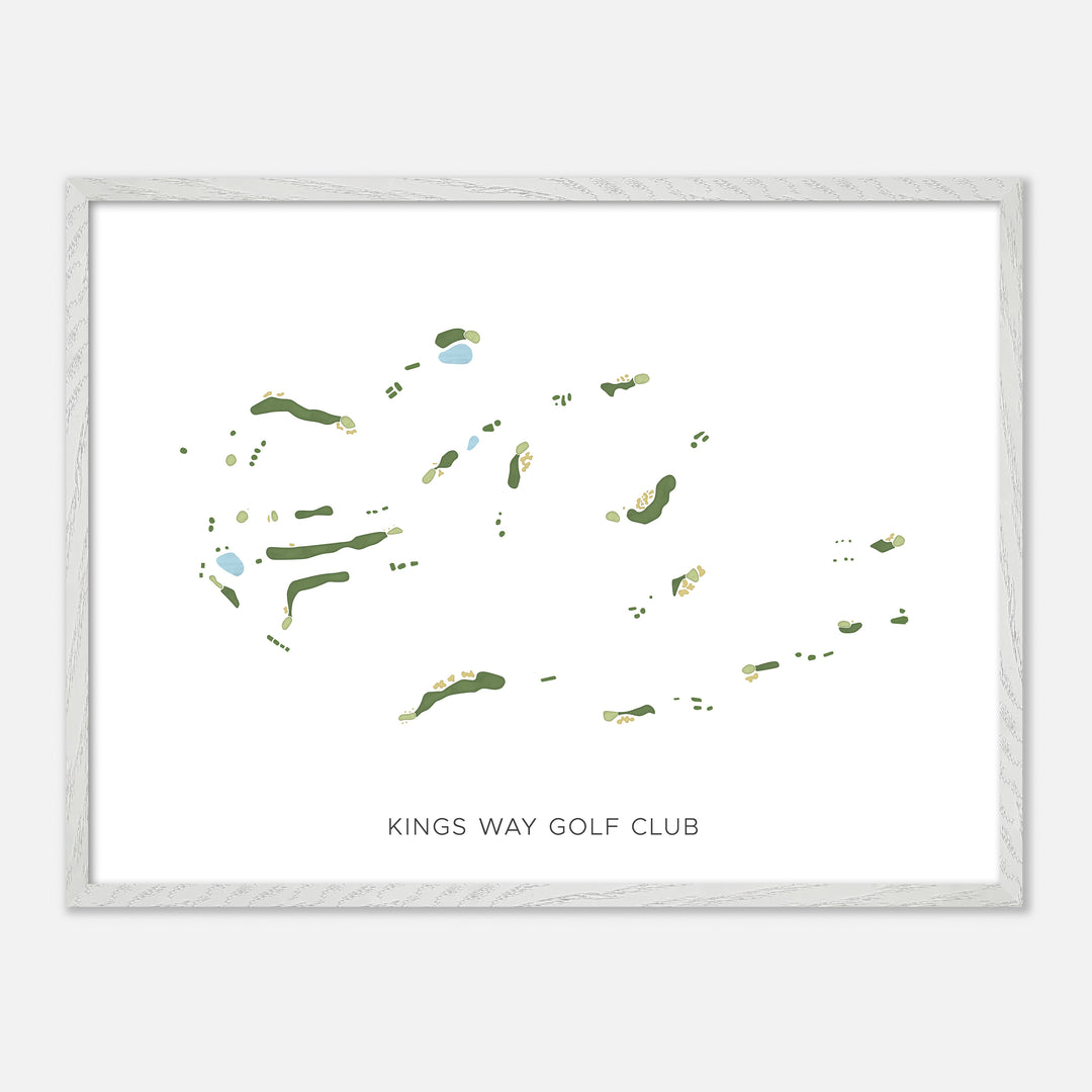 Print of Kings Way Golf Club Modern Map