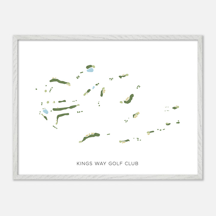 Print of Kings Way Golf Club Modern Map