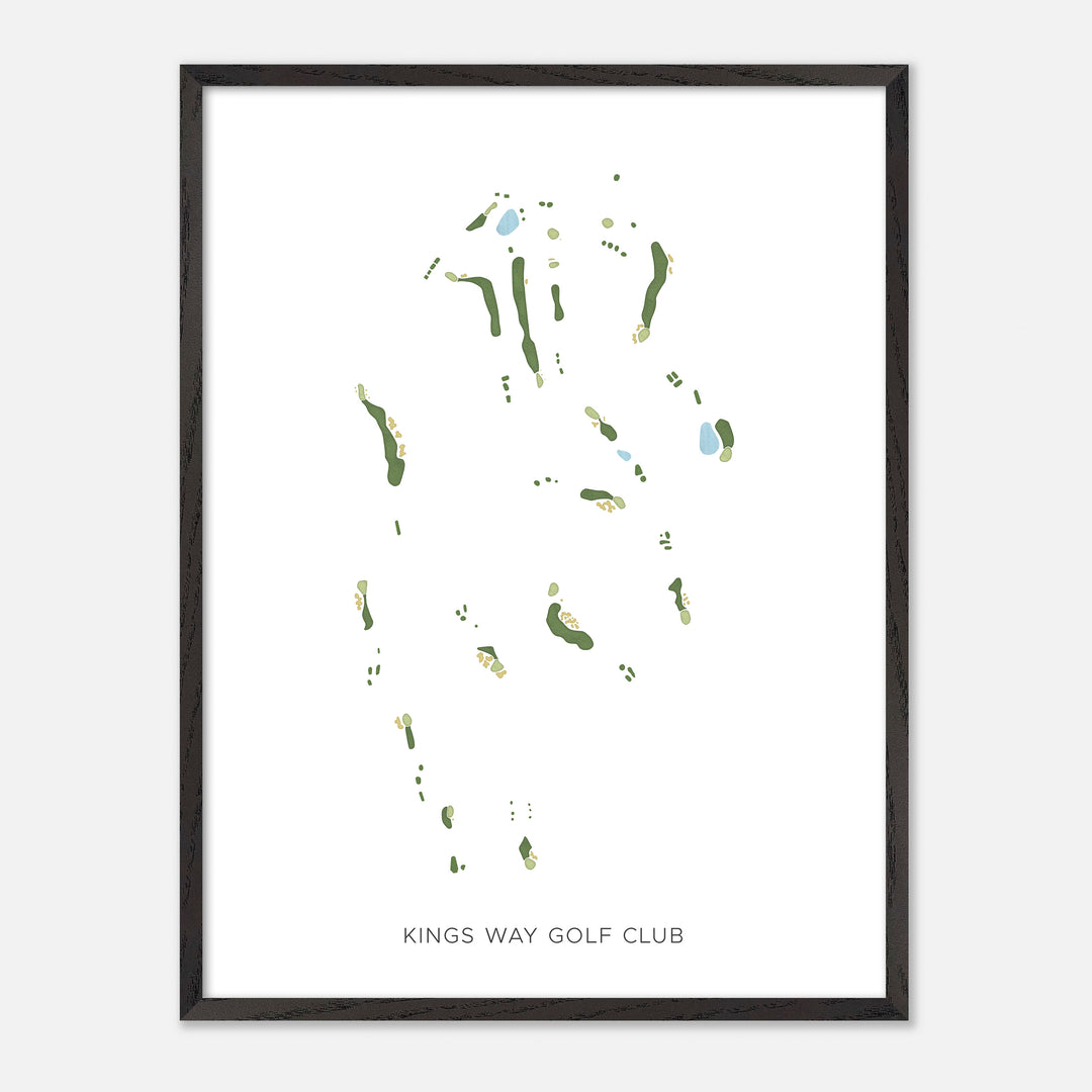 Print of Kings Way Golf Club Modern Map