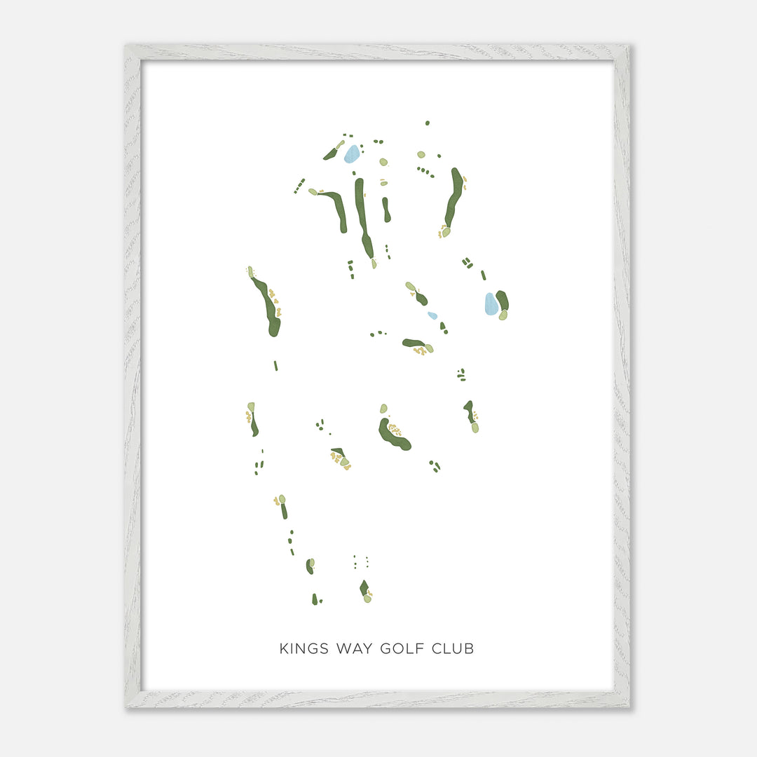 Print of Kings Way Golf Club Modern Map
